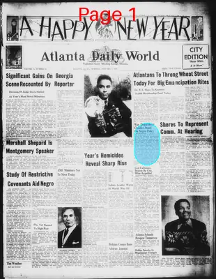 Page thumbnail for Atlanta Daily World