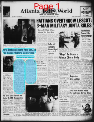 Page thumbnail for Atlanta Daily World