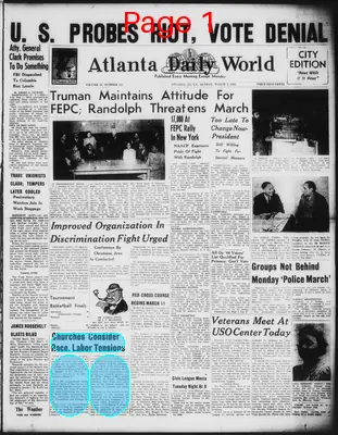 Page thumbnail for Atlanta Daily World