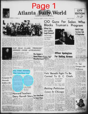 Page thumbnail for Atlanta Daily World