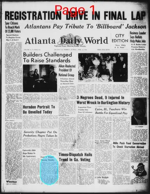 Page thumbnail for Atlanta Daily World