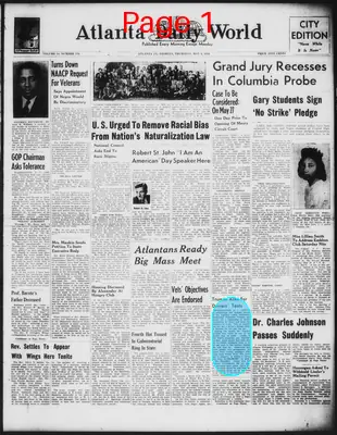 Page thumbnail for Atlanta Daily World