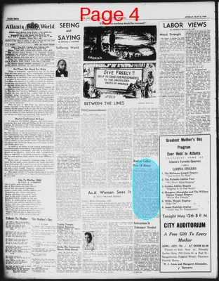 Page thumbnail for Atlanta Daily World