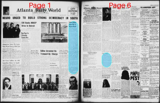 Page thumbnail for Atlanta Daily World