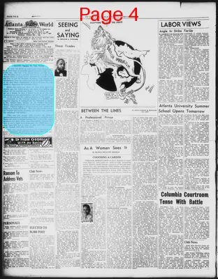 Page thumbnail for Atlanta Daily World