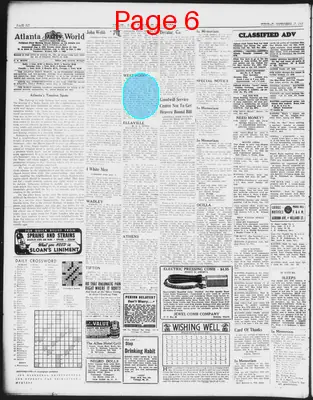 Page thumbnail for Atlanta Daily World