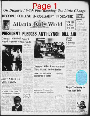 Page thumbnail for Atlanta Daily World