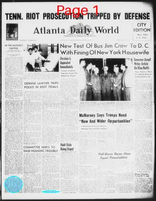 Page thumbnail for Atlanta Daily World