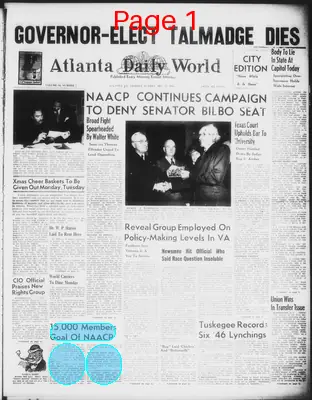 Page thumbnail for Atlanta Daily World