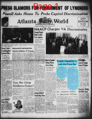 Page thumbnail for Atlanta Daily World