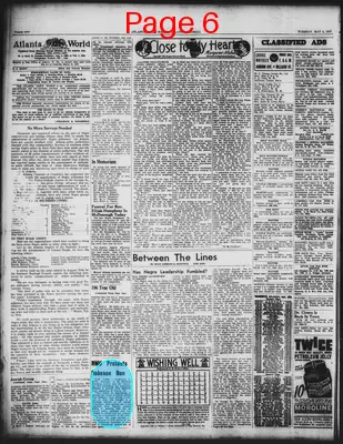 Page thumbnail for Atlanta Daily World