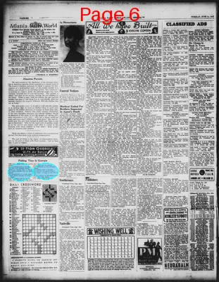 Page thumbnail for Atlanta Daily World