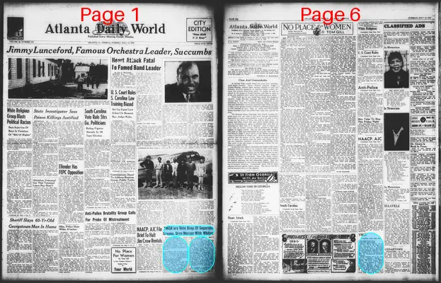 Page thumbnail for Atlanta Daily World