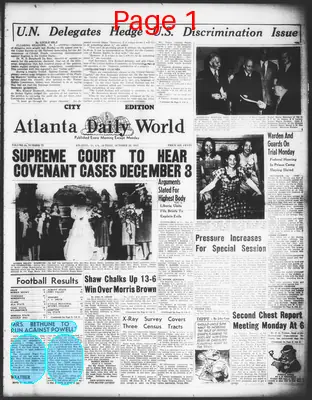 Page thumbnail for Atlanta Daily World