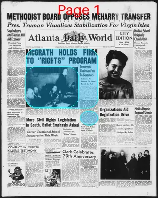 Page thumbnail for Atlanta Daily World