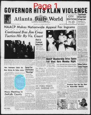 Page thumbnail for Atlanta Daily World