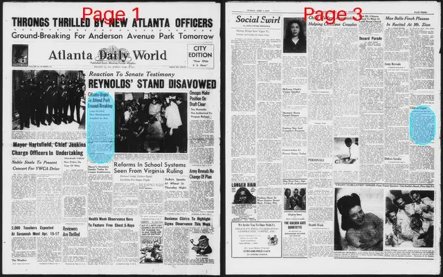 Page thumbnail for Atlanta Daily World