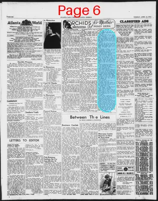 Page thumbnail for Atlanta Daily World