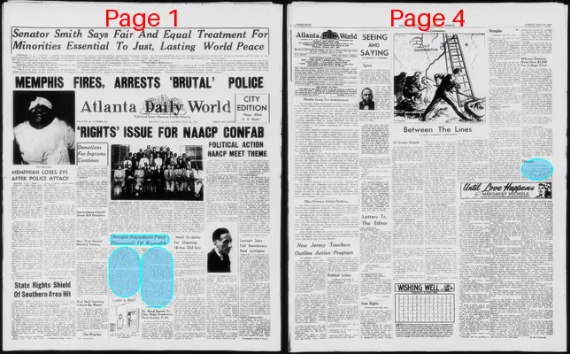 Page thumbnail for Atlanta Daily World