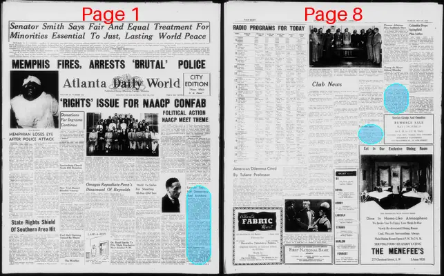 Page thumbnail for Atlanta Daily World