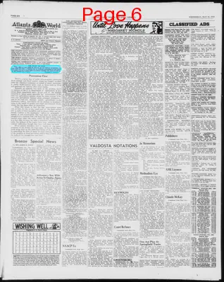 Page thumbnail for Atlanta Daily World