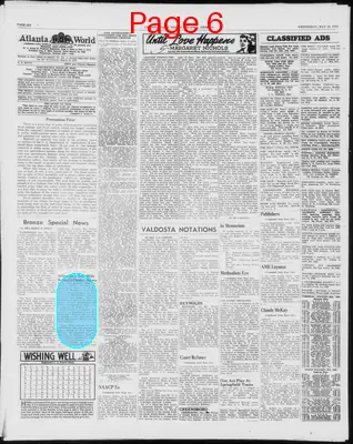 Page thumbnail for Atlanta Daily World