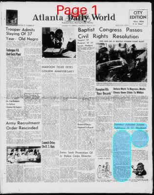 Page thumbnail for Atlanta Daily World