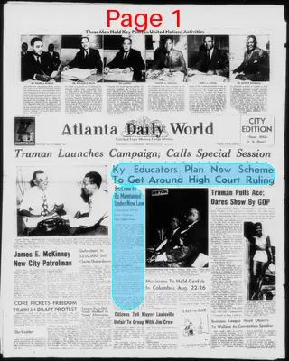 Page thumbnail for Atlanta Daily World