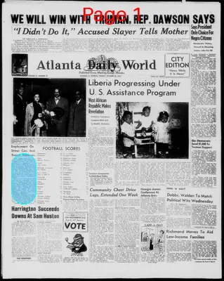 Page thumbnail for Atlanta Daily World