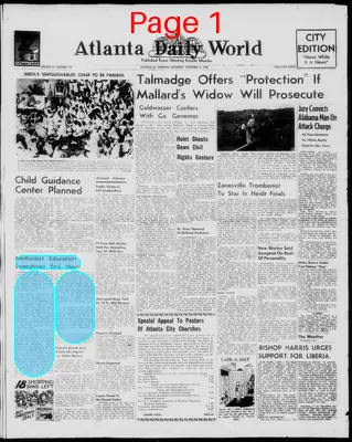 Page thumbnail for Atlanta Daily World