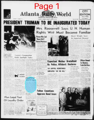 Page thumbnail for Atlanta Daily World