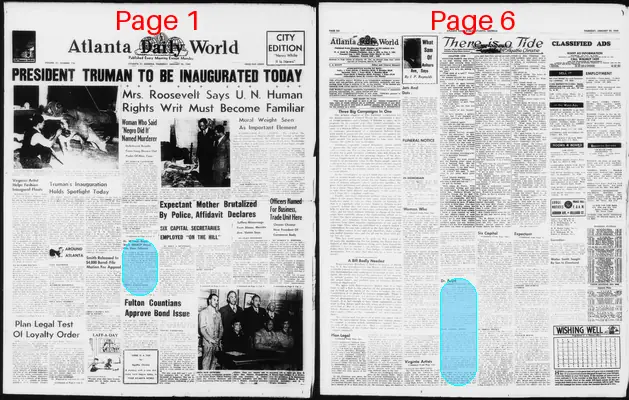 Page thumbnail for Atlanta Daily World