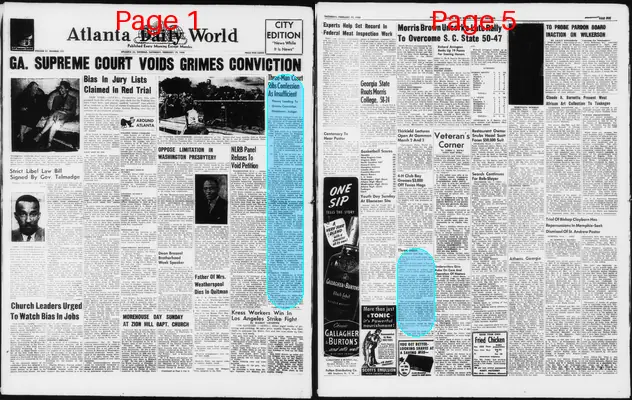 Page thumbnail for Atlanta Daily World