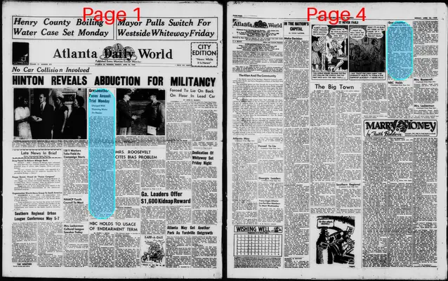 Page thumbnail for Atlanta Daily World