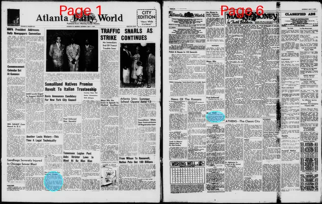 Page thumbnail for Atlanta Daily World