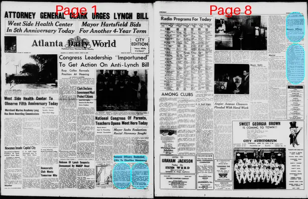Page thumbnail for Atlanta Daily World