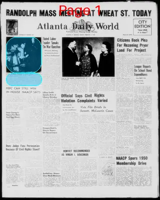 Page thumbnail for Atlanta Daily World