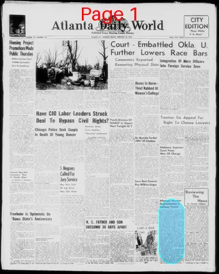 Page thumbnail for Atlanta Daily World