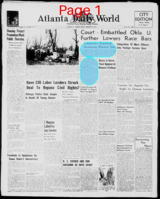 Page thumbnail for Atlanta Daily World