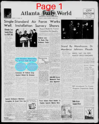 Page thumbnail for Atlanta Daily World
