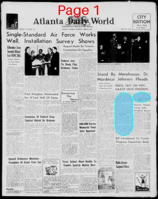 Page thumbnail for Atlanta Daily World