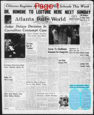 Page thumbnail for Atlanta Daily World