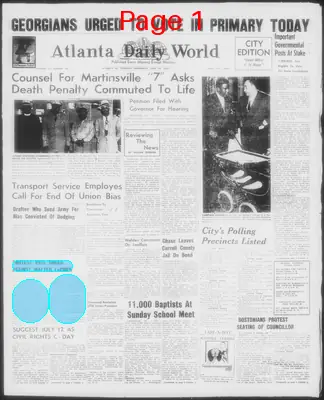 Page thumbnail for Atlanta Daily World
