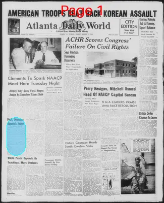 Page thumbnail for Atlanta Daily World
