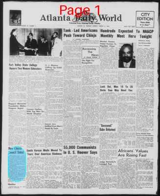 Page thumbnail for Atlanta Daily World