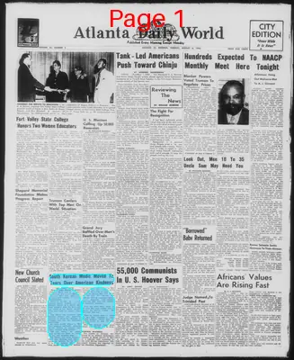 Page thumbnail for Atlanta Daily World