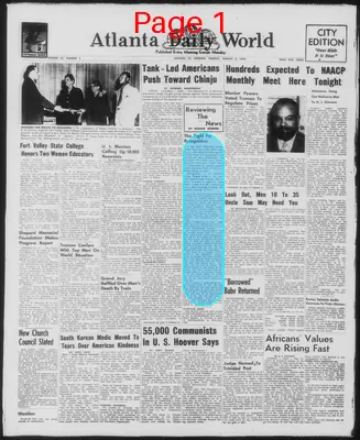Page thumbnail for Atlanta Daily World