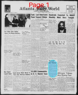 Page thumbnail for Atlanta Daily World