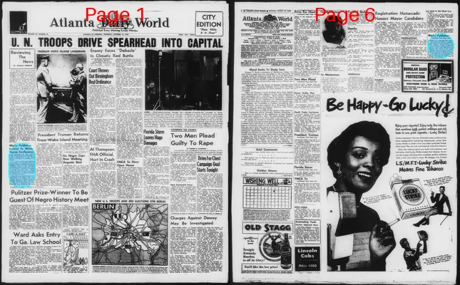 Page thumbnail for Atlanta Daily World