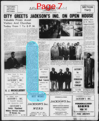 Page thumbnail for Atlanta Daily World